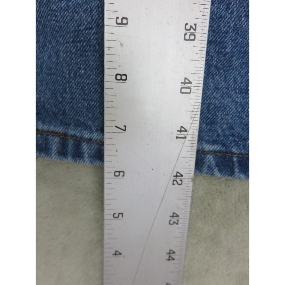 George Men's Blue Straight Leg 100% Cotton Comfy Regular‎ Jenas Size 44x30 - Picture 5 of 14